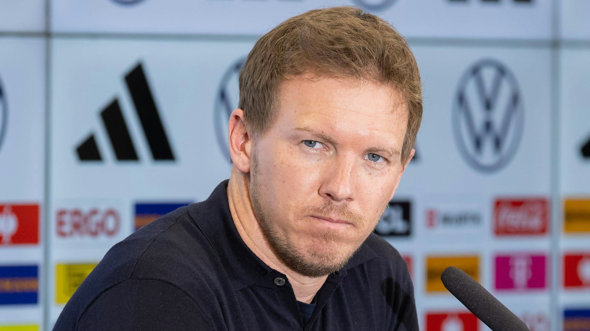 Julia Nagelsmann auf der Pressekonferenz