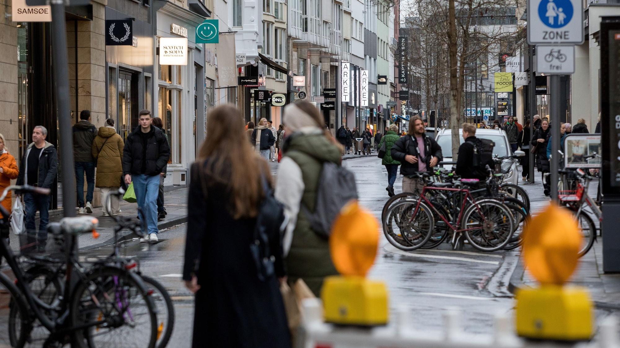 Blick auf die Ehrenstraße.
