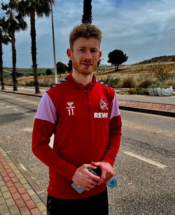 Florian Kainz in Spanien im Trainingslager.