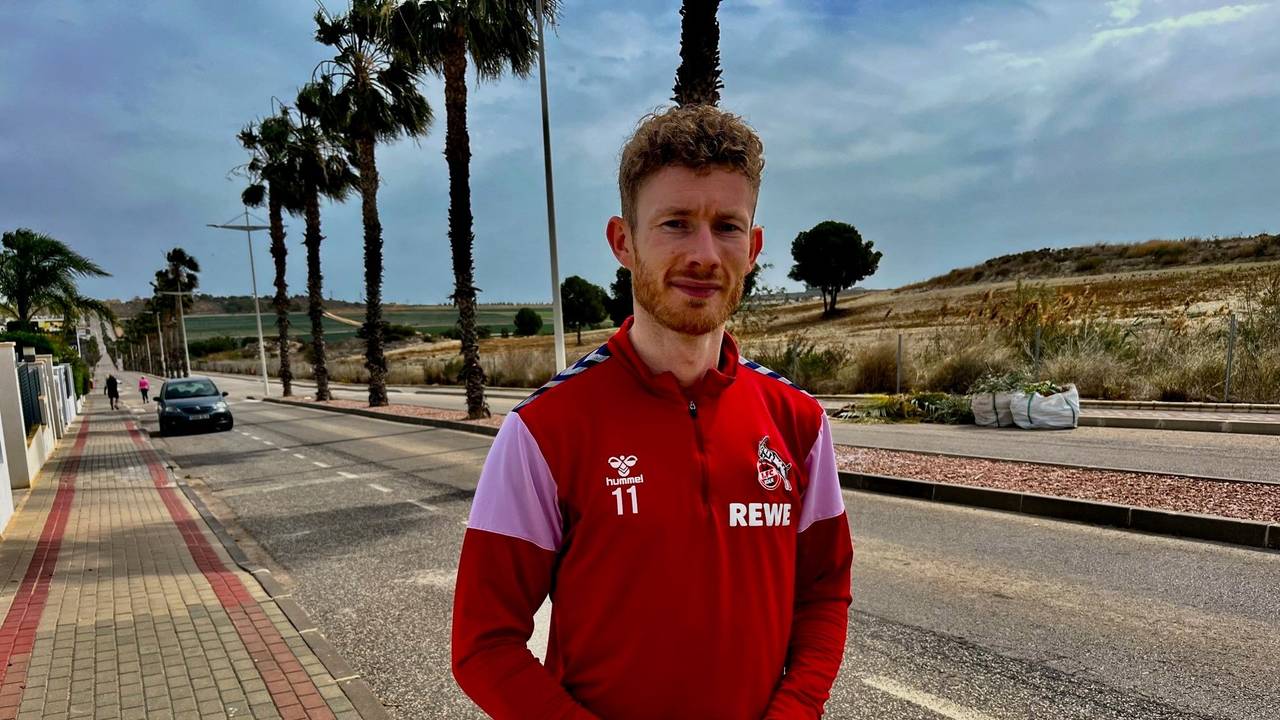 Florian Kainz in Spanien im Trainingslager.