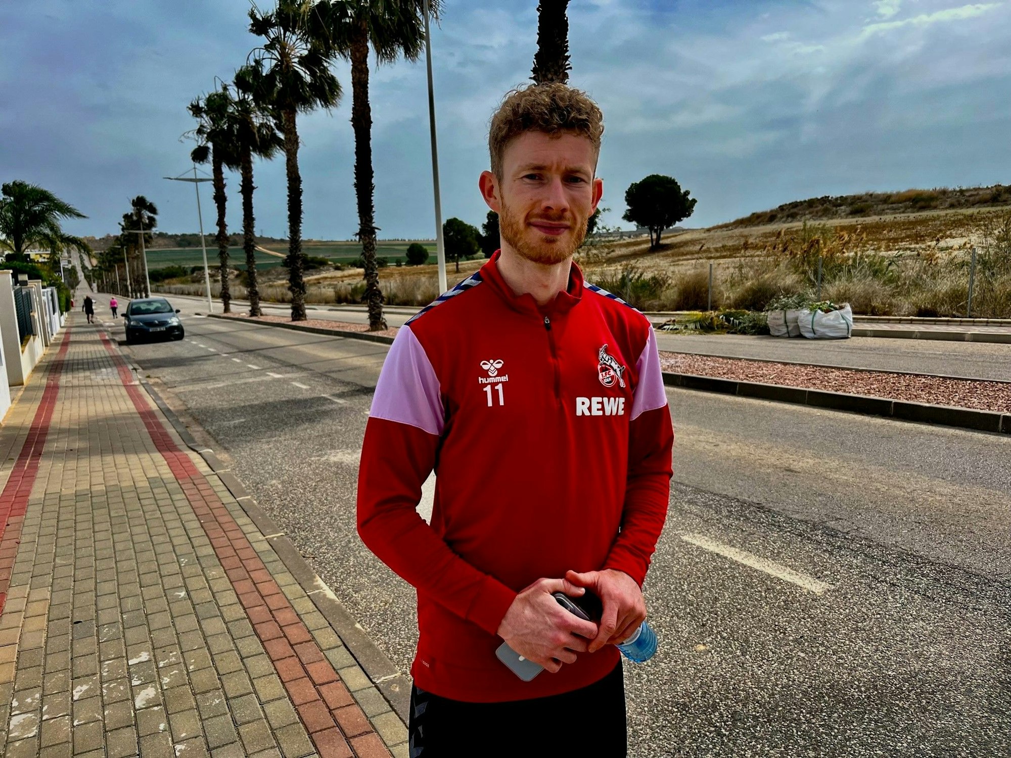 Florian Kainz in Spanien im Trainingslager.