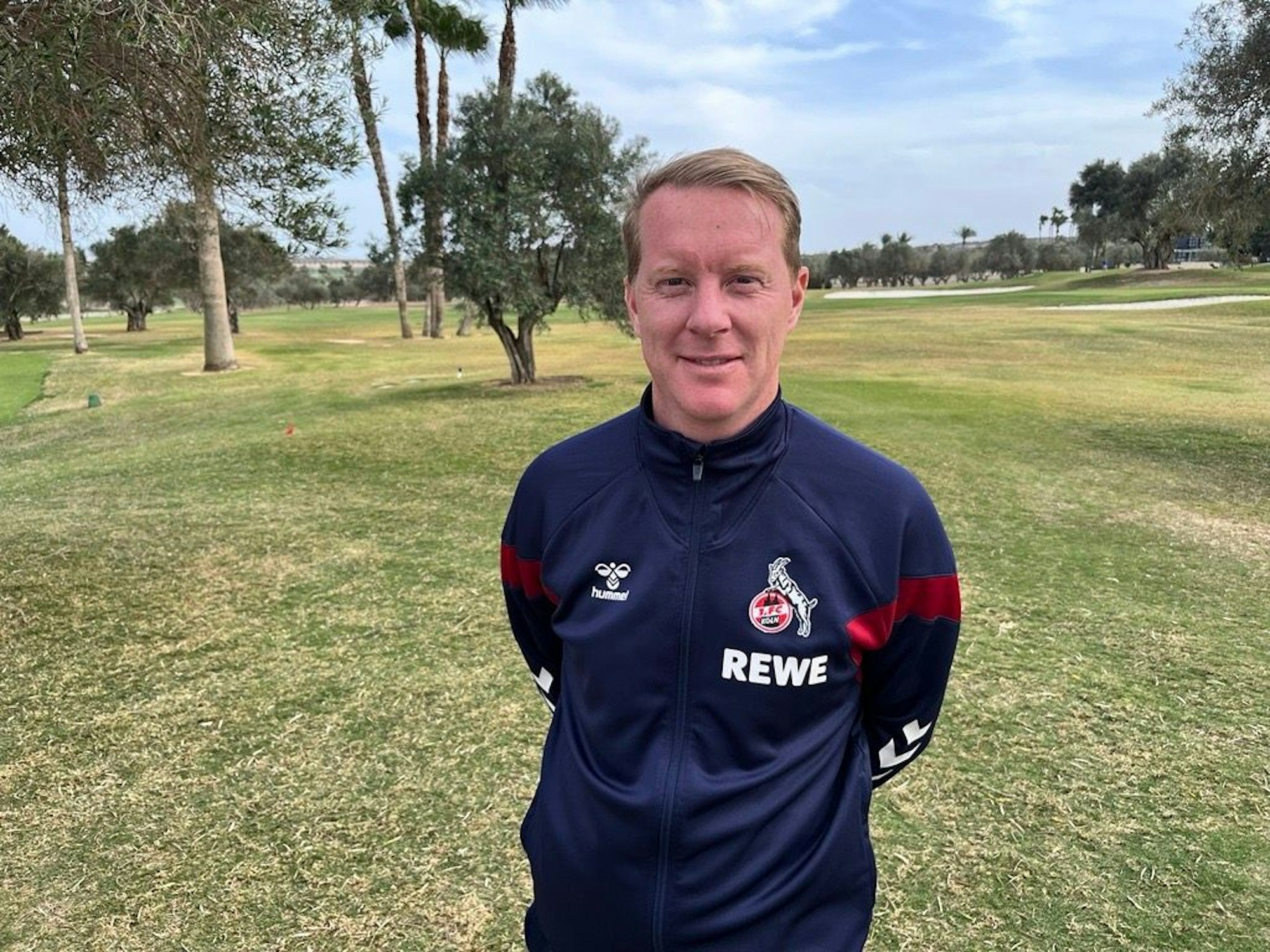 FC-Trainer Timo Schultz am Donnerstag (21. März 2024) im Trainingslager in Algorfa/Spanien.