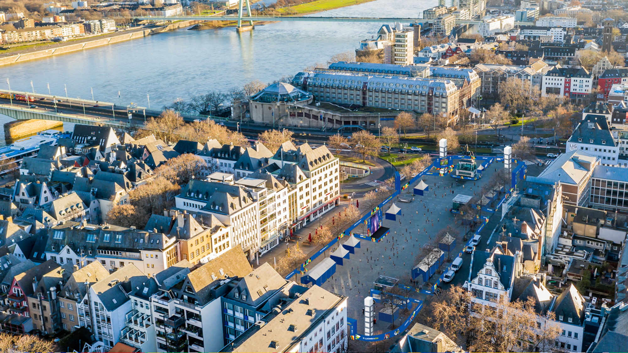 Illustration vom Heumarkt bei der EM.