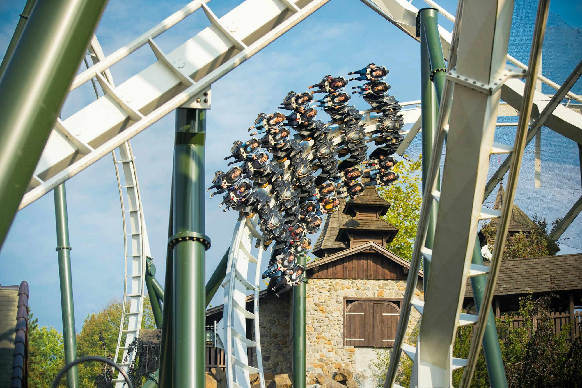 Achterbahn im Heide Park Resort in Soltau.