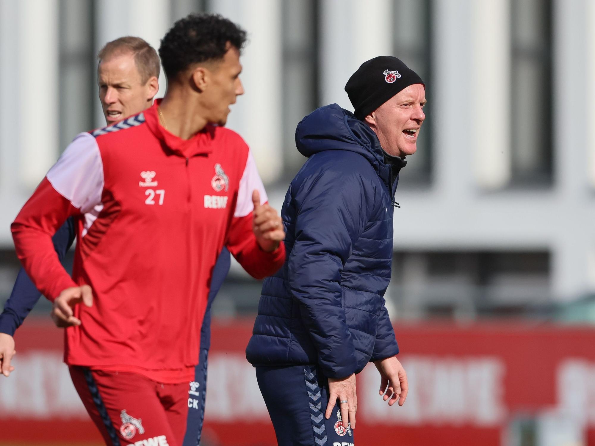 1. FC Köln, Training: Timo Schultz und Davie Selke