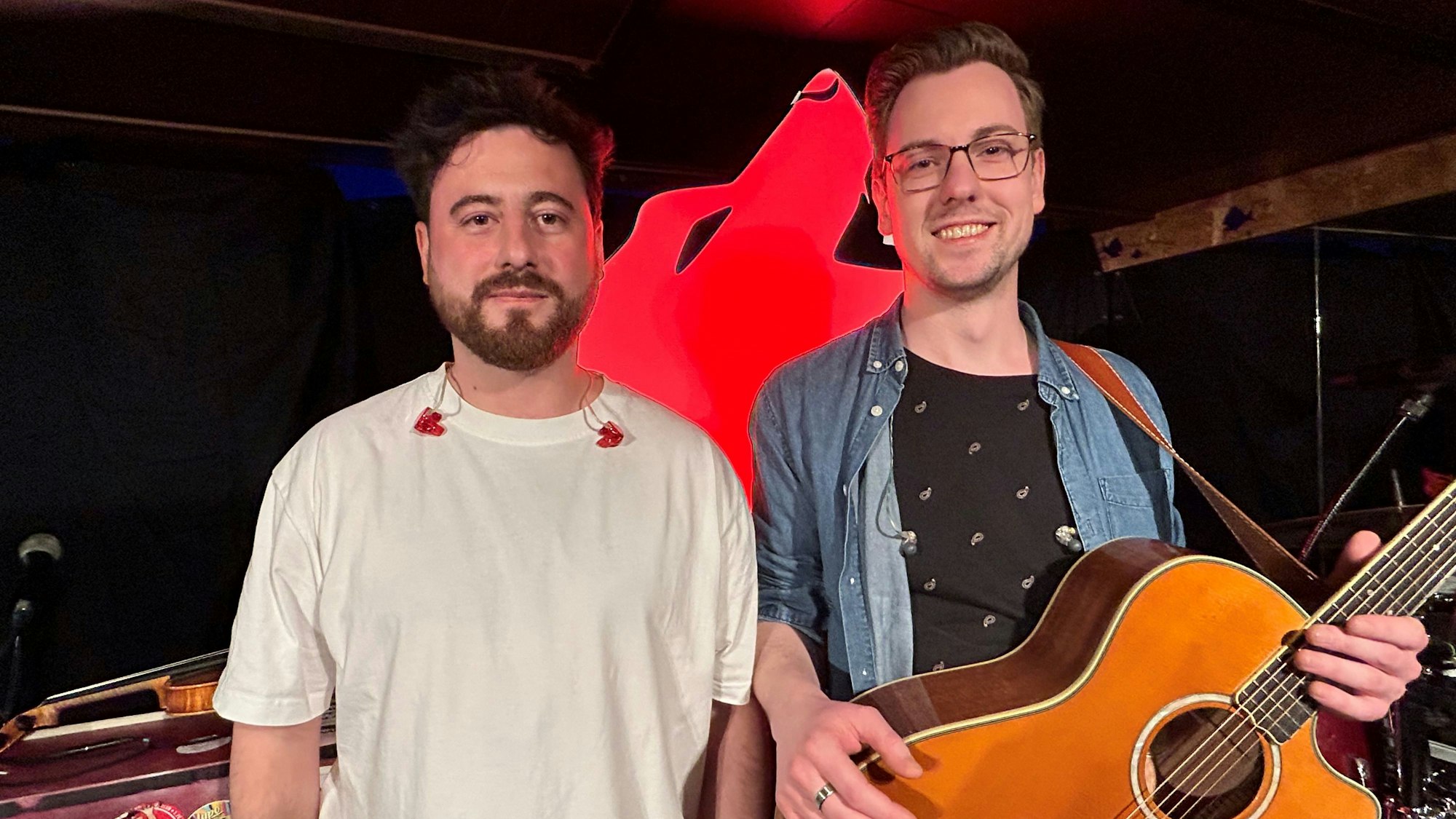 Nico „Nikkes“ von Styp (l.) und Gitarrist Benjamin „Benni“ Plück.