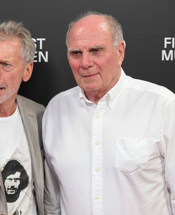 Paul Breitner (l.) und Uli Hoeneß bei einer Film-Premiere.