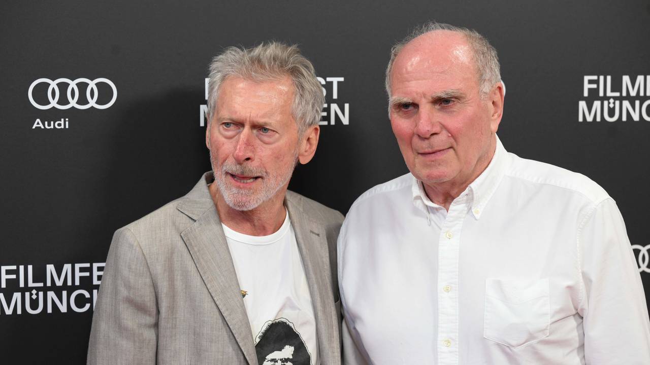 Paul Breitner (l.) und Uli Hoeneß bei einer Film-Premiere.