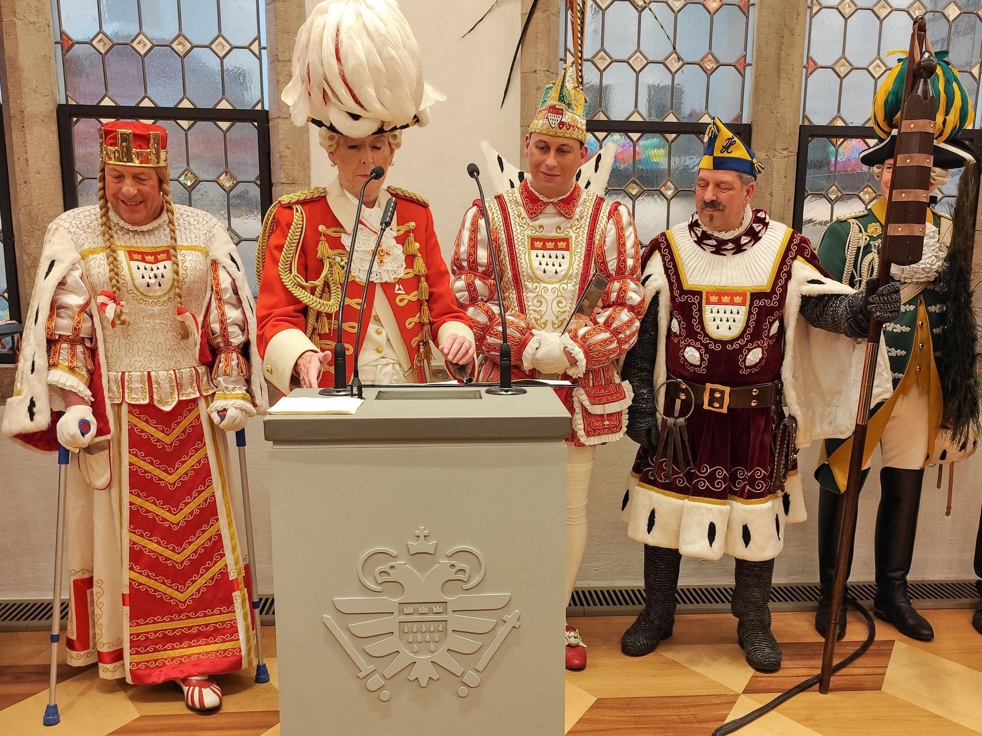 Dreigestirn bei Oberbürgermeisterin Henriette Reker.