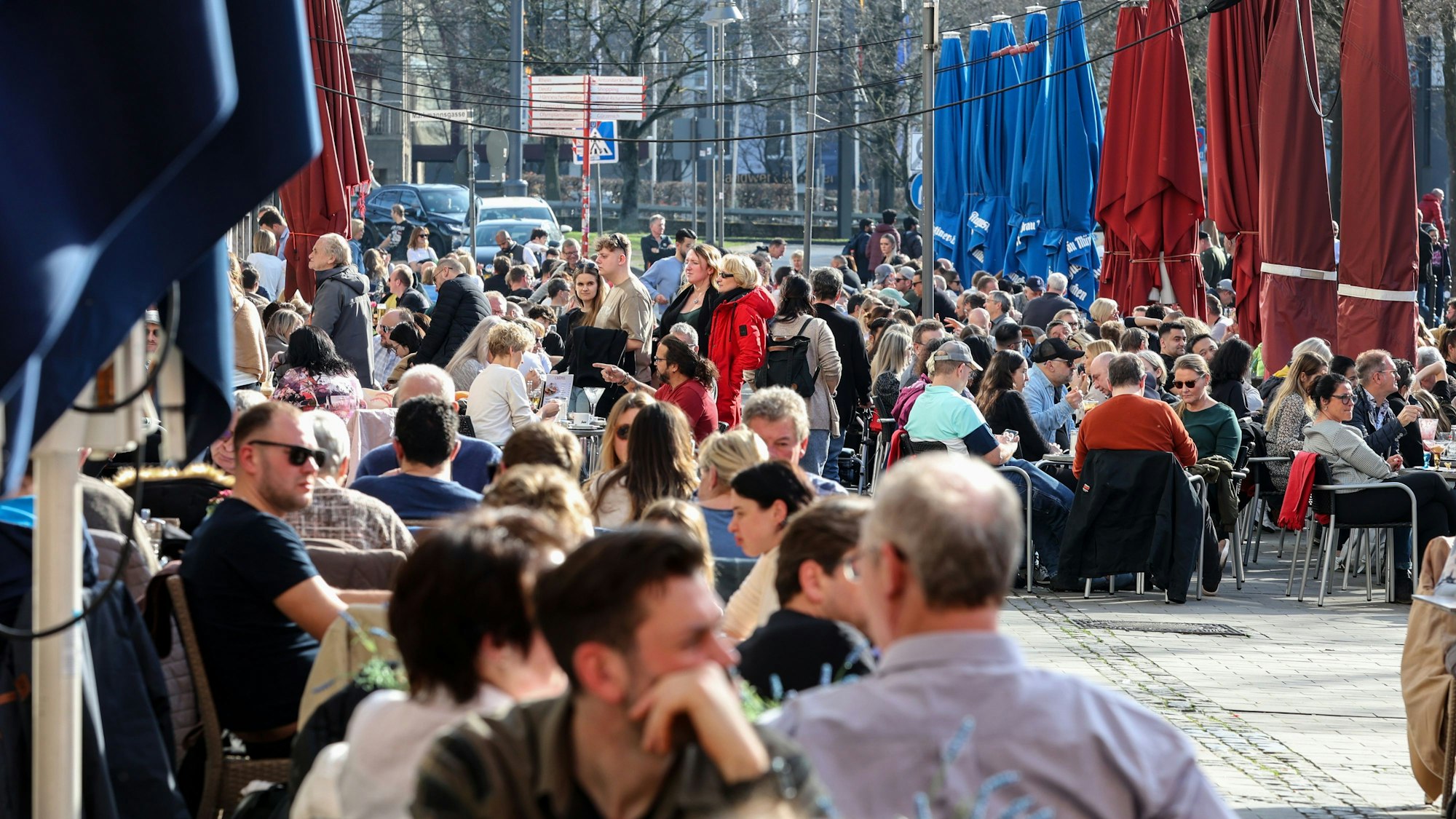 Außengastro am Heumarkt.