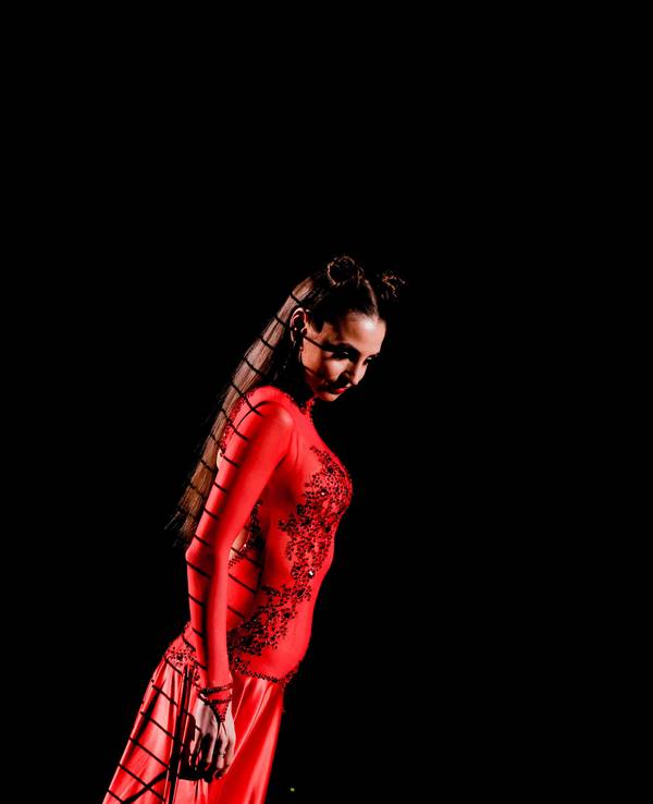 Ekaterina Leonova, Profitänzerin, tanzt in der RTL-Tanzshow „Let's Dance“ im Coloneum in Köln, hier im April 2022.