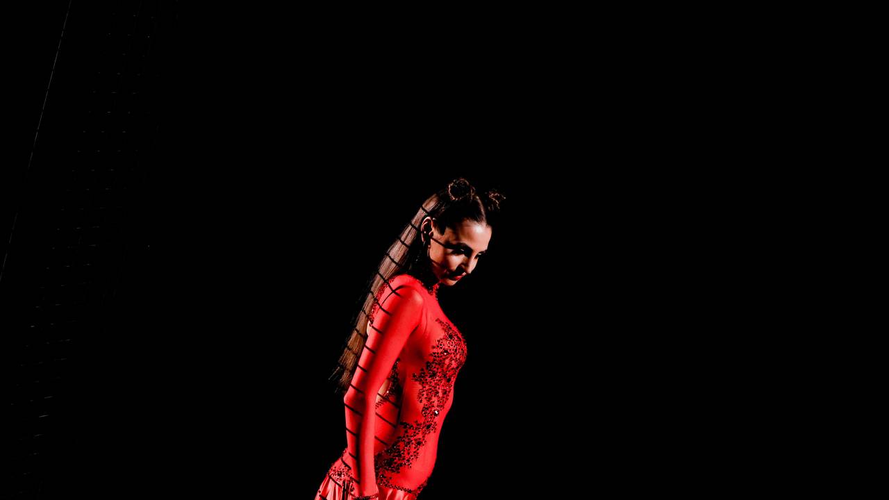 Ekaterina Leonova, Profitänzerin, tanzt in der RTL-Tanzshow „Let's Dance“ im Coloneum in Köln, hier im April 2022.