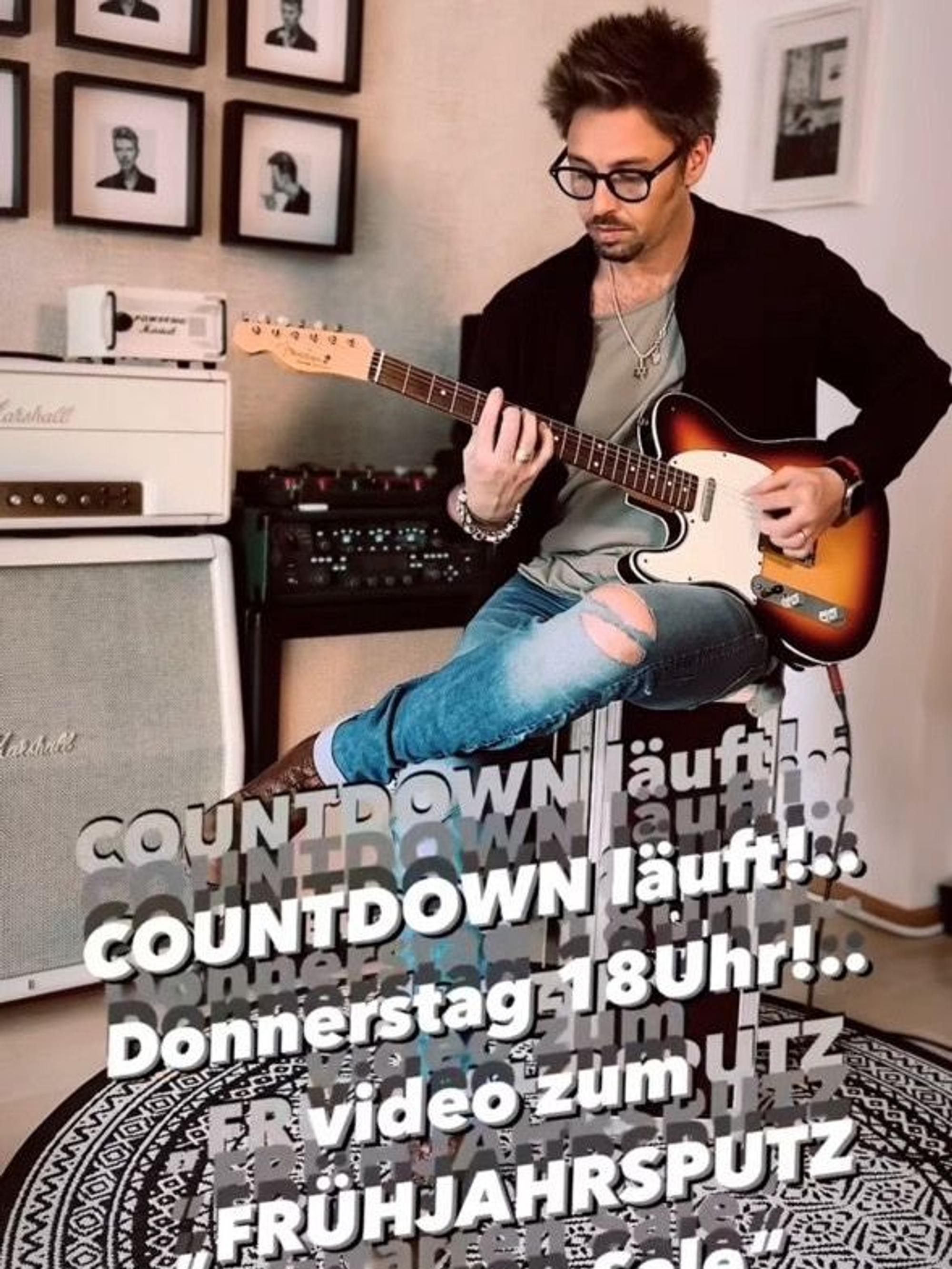 Gil Ofarim kündigte am 3. April 2024 mit diesem Beitrag in seiner Instagram-Story News für den Folgetag an.