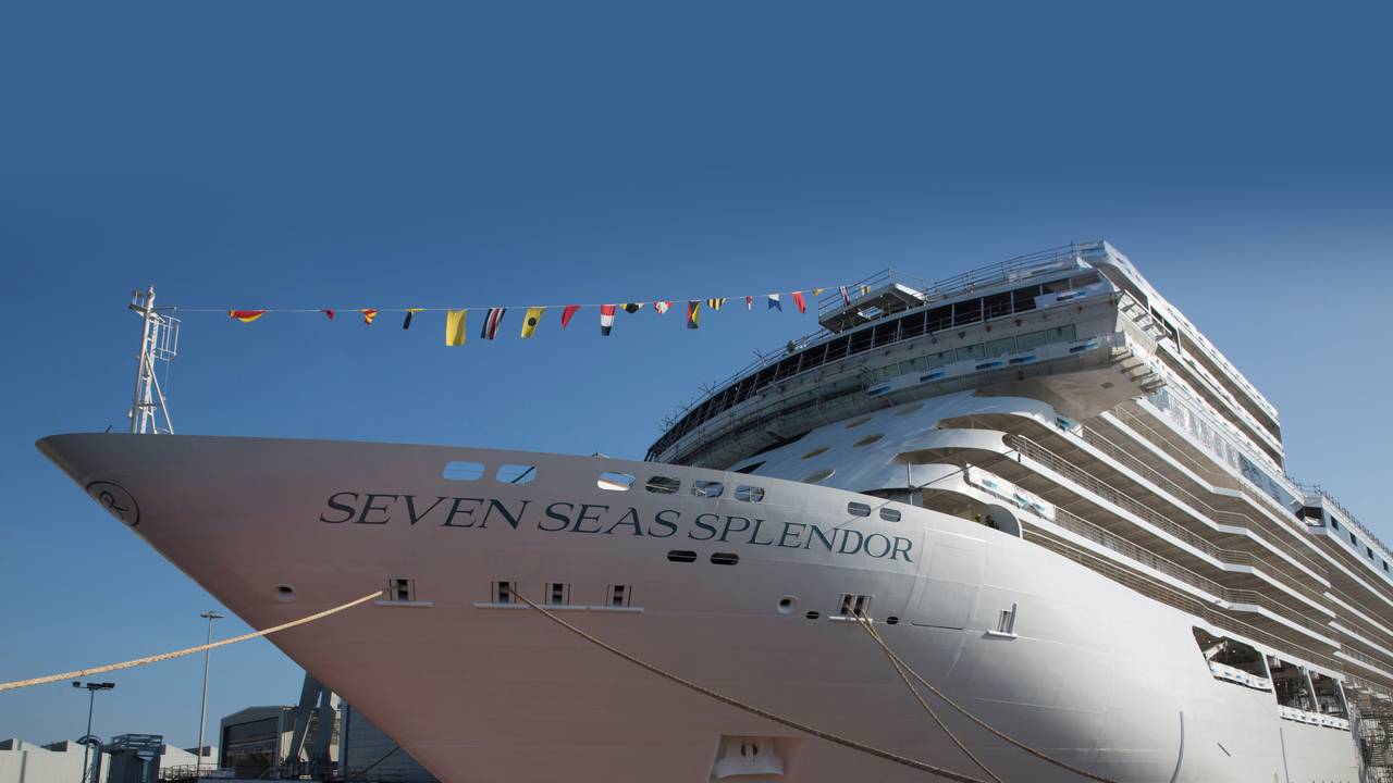 Das Kreuzfahrtschiff „Seven Seas Splendor“, hier im September 2019.