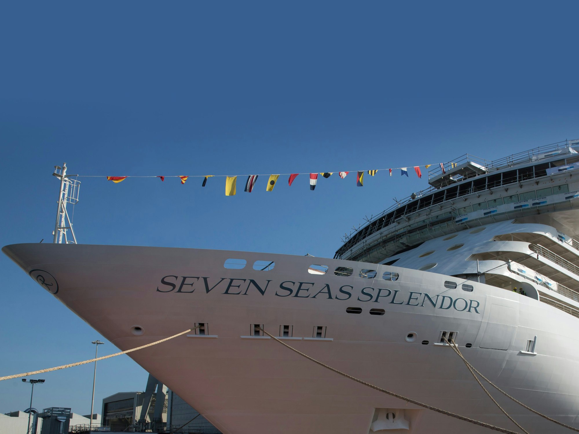 Das Kreuzfahrtschiff „Seven Seas Splendor“, hier im September 2019.