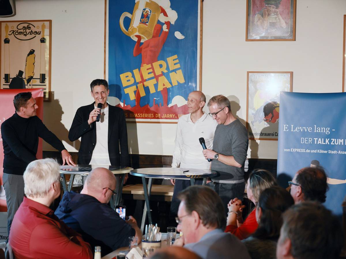 „E Leeve lang, Talk zum FC“ mit Christian Keller und Matthias Scherz.