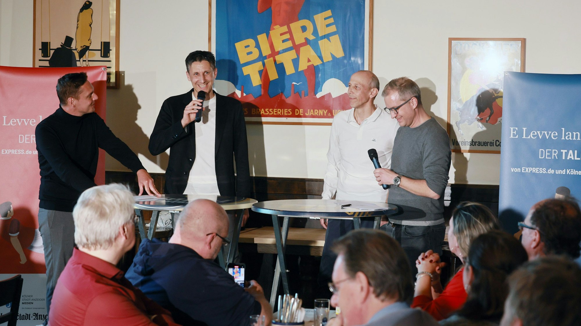 „E Leeve lang, Talk zum FC“ mit Christian Keller und Matthias Scherz.