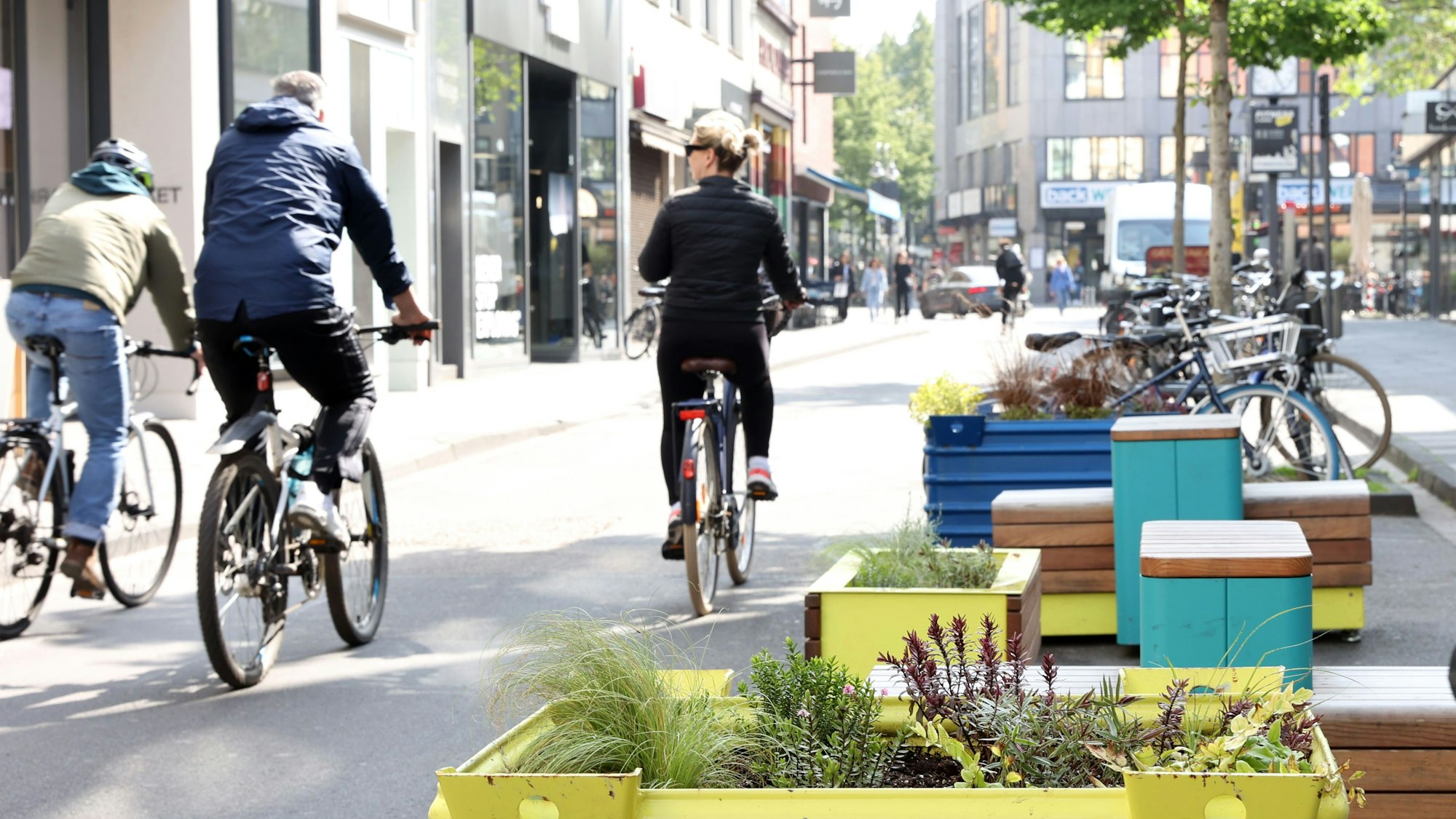 Blick auf die Kölner Ehrenstraße
