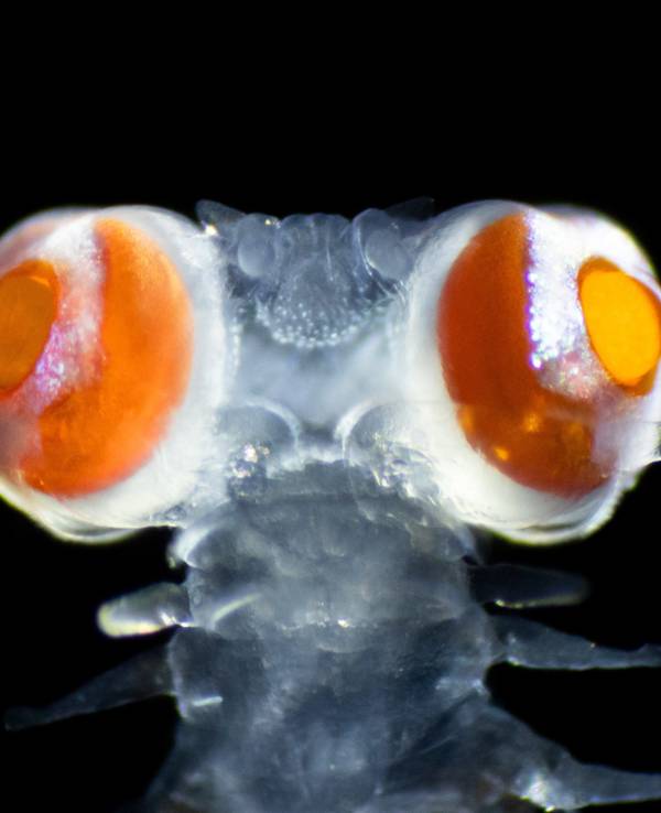 Ein vor der Insel Ponza westlich von Neapel im Tyrrhenischen Meer gefangener Borstenwurm, auch Vielborster (Polychaeta) genannt, aus der Familie der Phyllodocidae (undatiertes Handout).