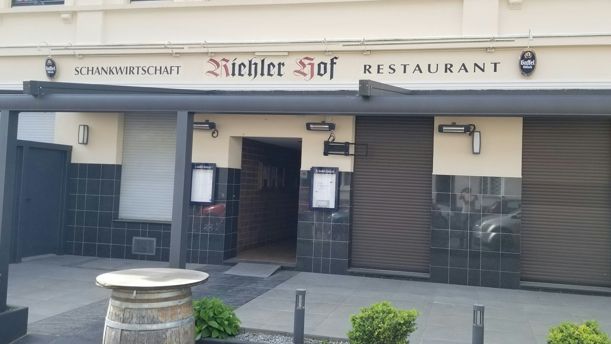 Der Riehler Hof in Köln-Riehl ist geschlossen.