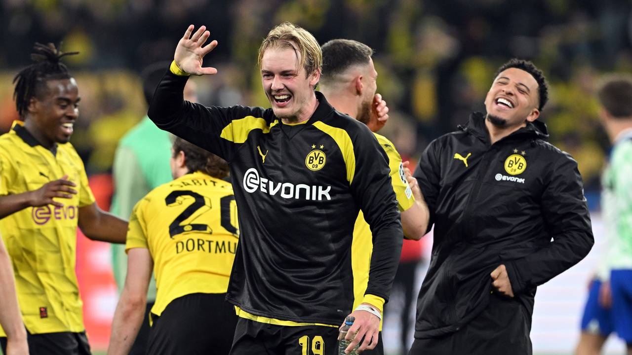 Julian Brandt feiert den 4:2-Sieg über Madrid.