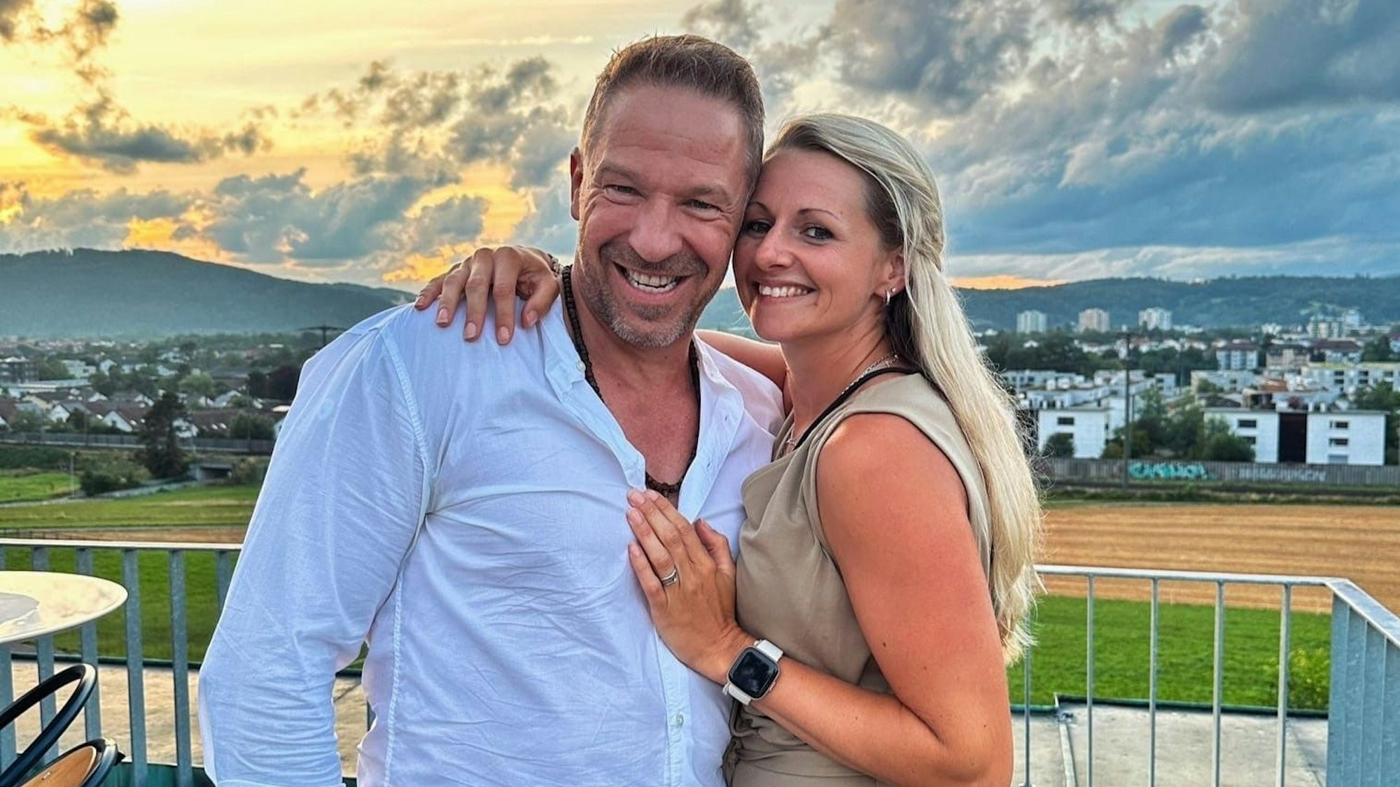 Patrick Lück von den Höhnern mit Frau Michelle.