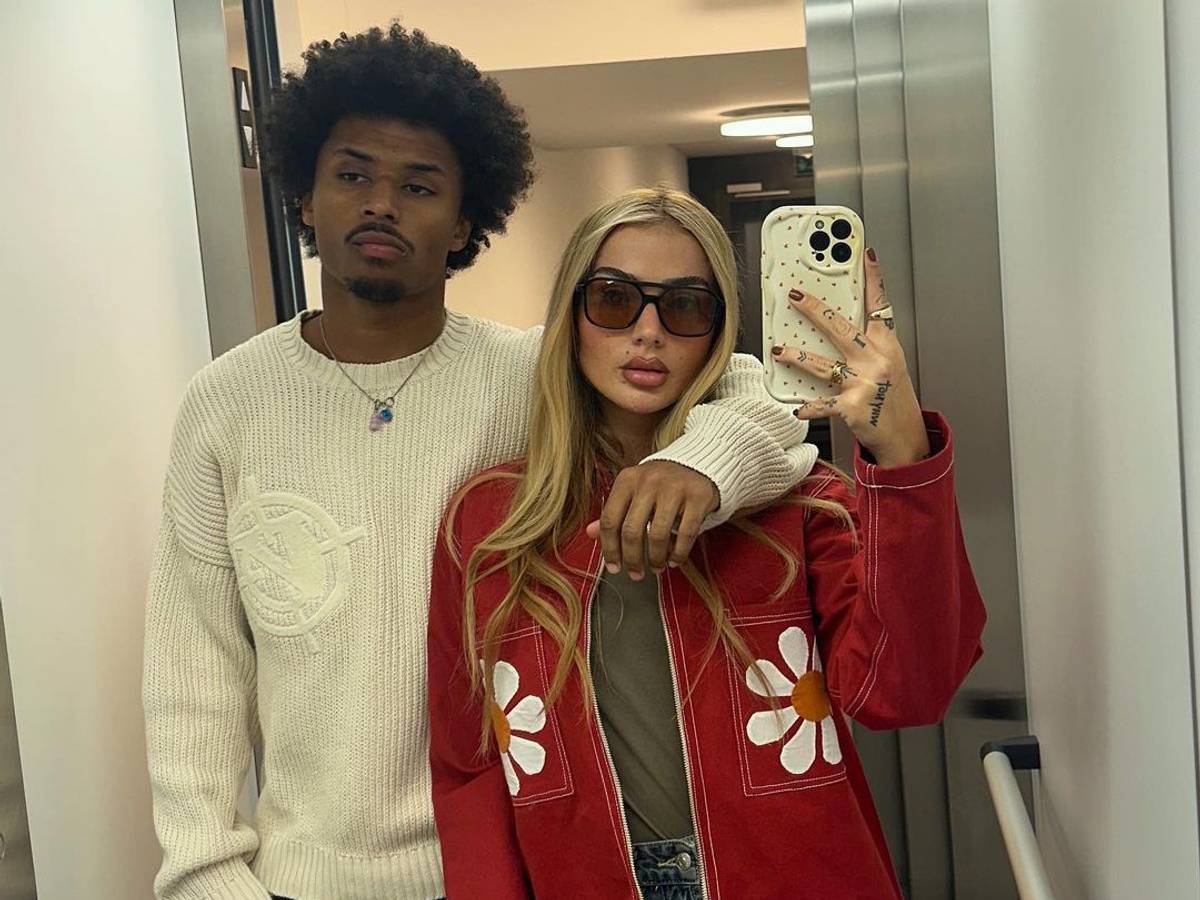 Karim Adeyemi mit seiner Freundin Loredana.