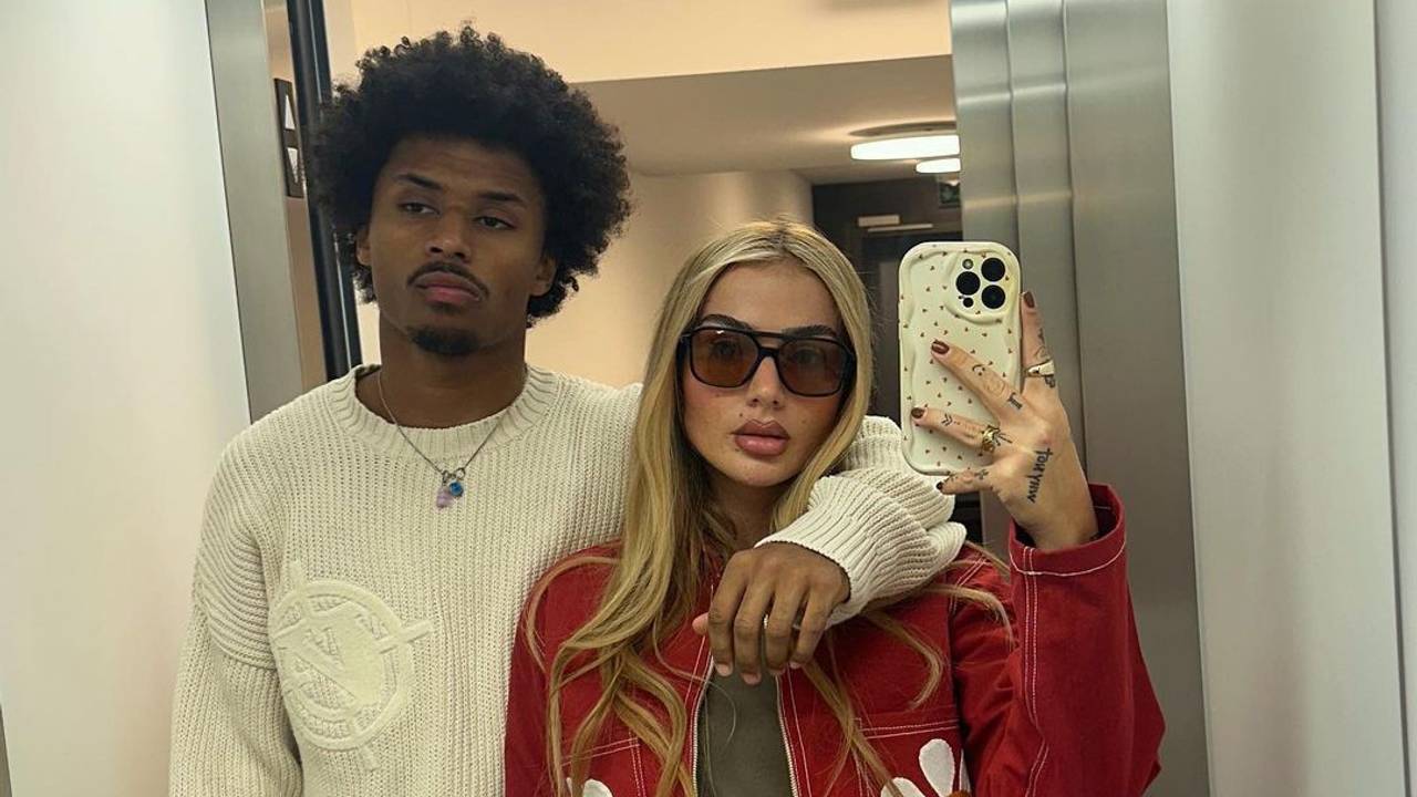 Karim Adeyemi mit seiner Freundin Loredana.