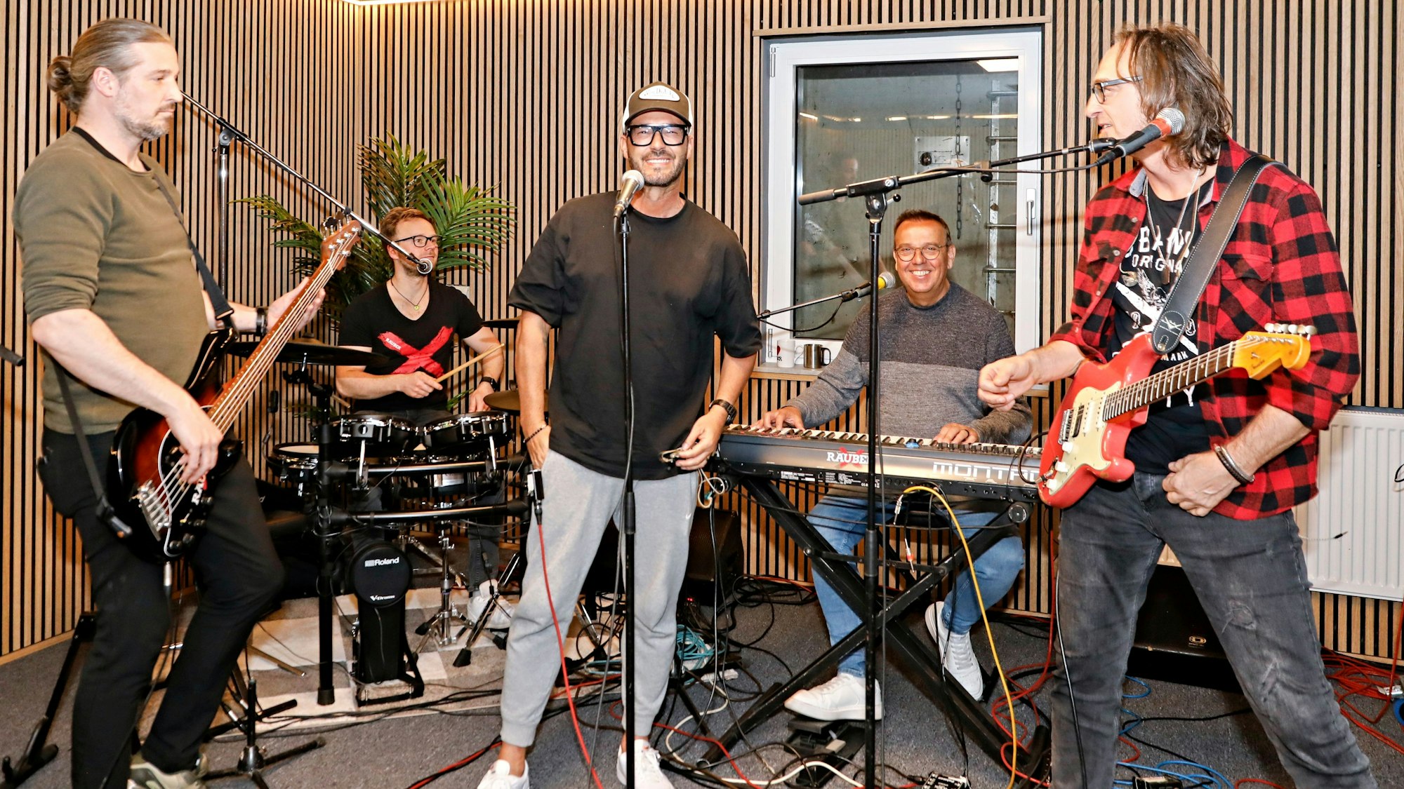 Die Räuber bei der Probe in Grevenbroich.