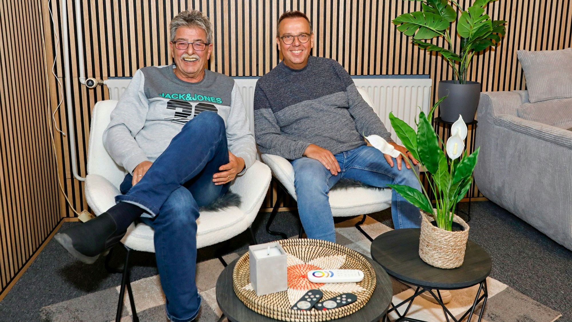 Karl-Heinz „Charly“ Brand mit Kurt Feller.