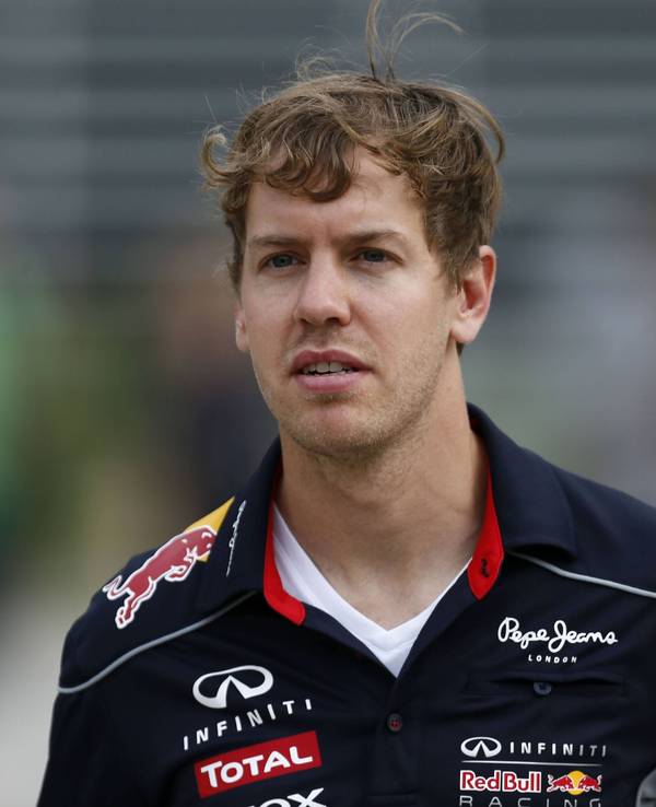 Sebastian Vettel am Rande des Großen Preises von Bahrain 2013.