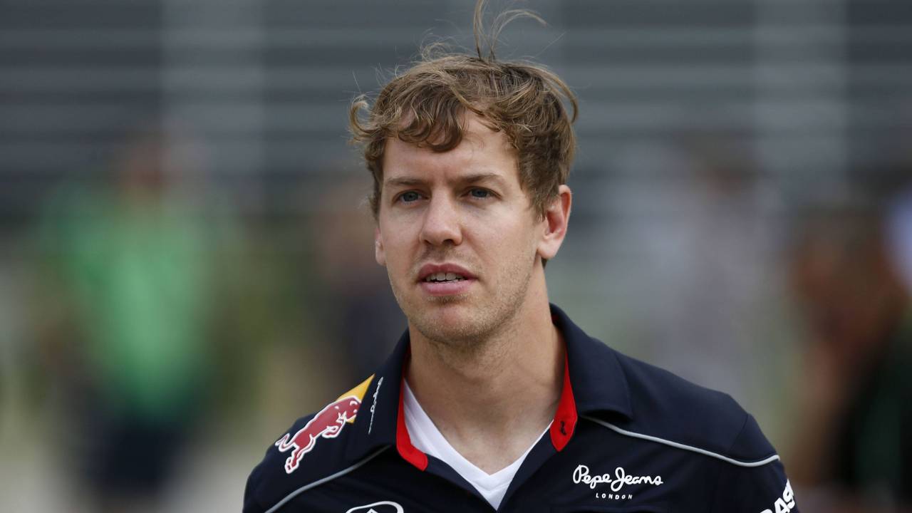 Sebastian Vettel am Rande des Großen Preises von Bahrain 2013.