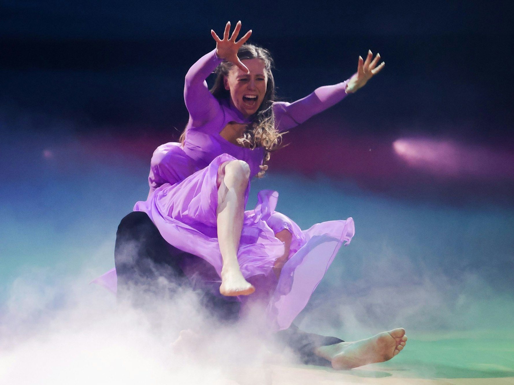 Ann-Kathrin Bendixen und Valentin Lusin tanzen in der RTL-Tanzshow „Let's Dance“ am 19. April 2024 im Coloneum.