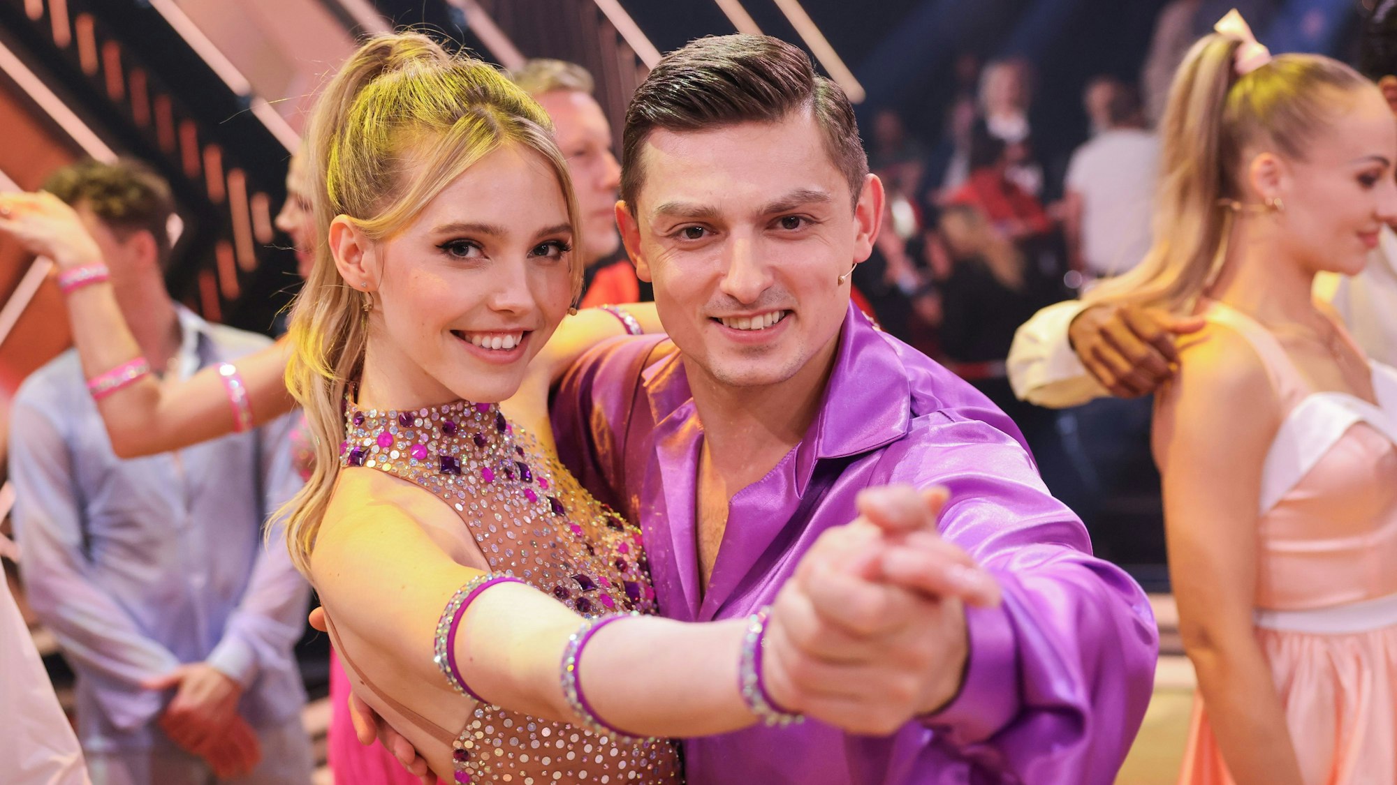 Lina Larissa Strahl und Zsolt Sandor Cseke bei „Let’s Dance“.