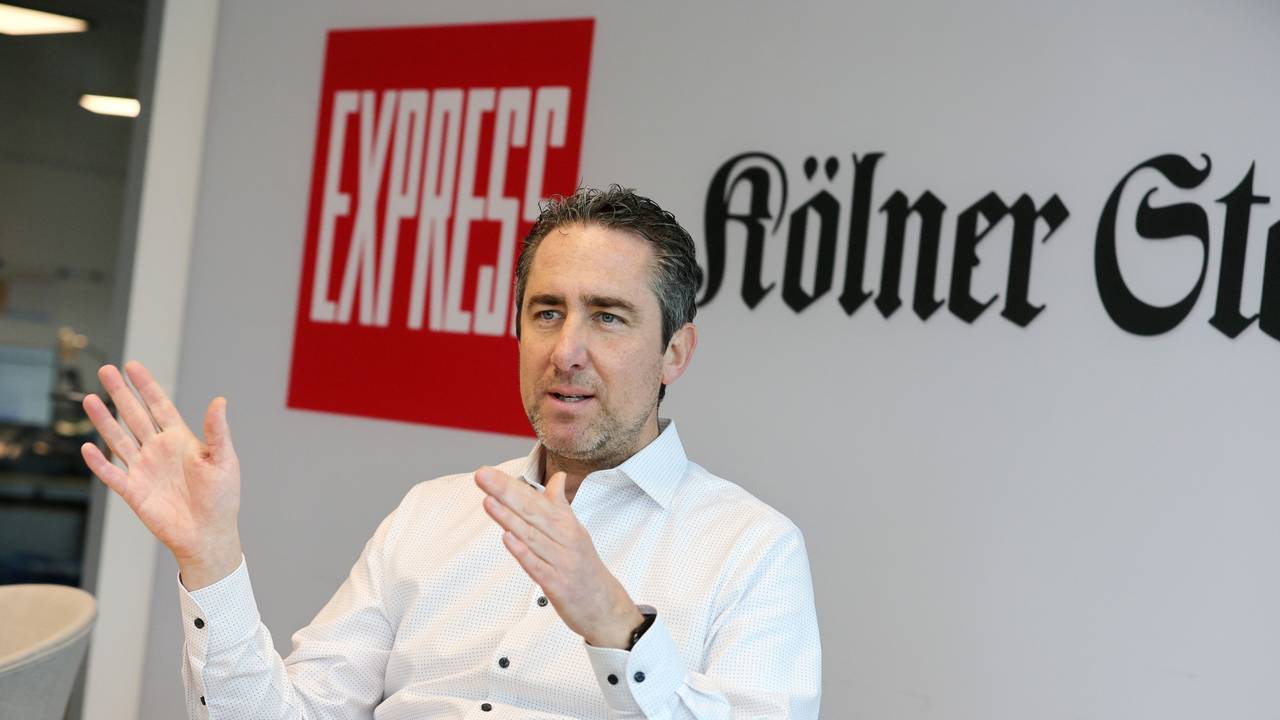 Oliver Seeck, Vorsitzender des Sportausschusses der Stadt Köln, hier am 22. März 2023 in der EXPRESS-Redaktion.