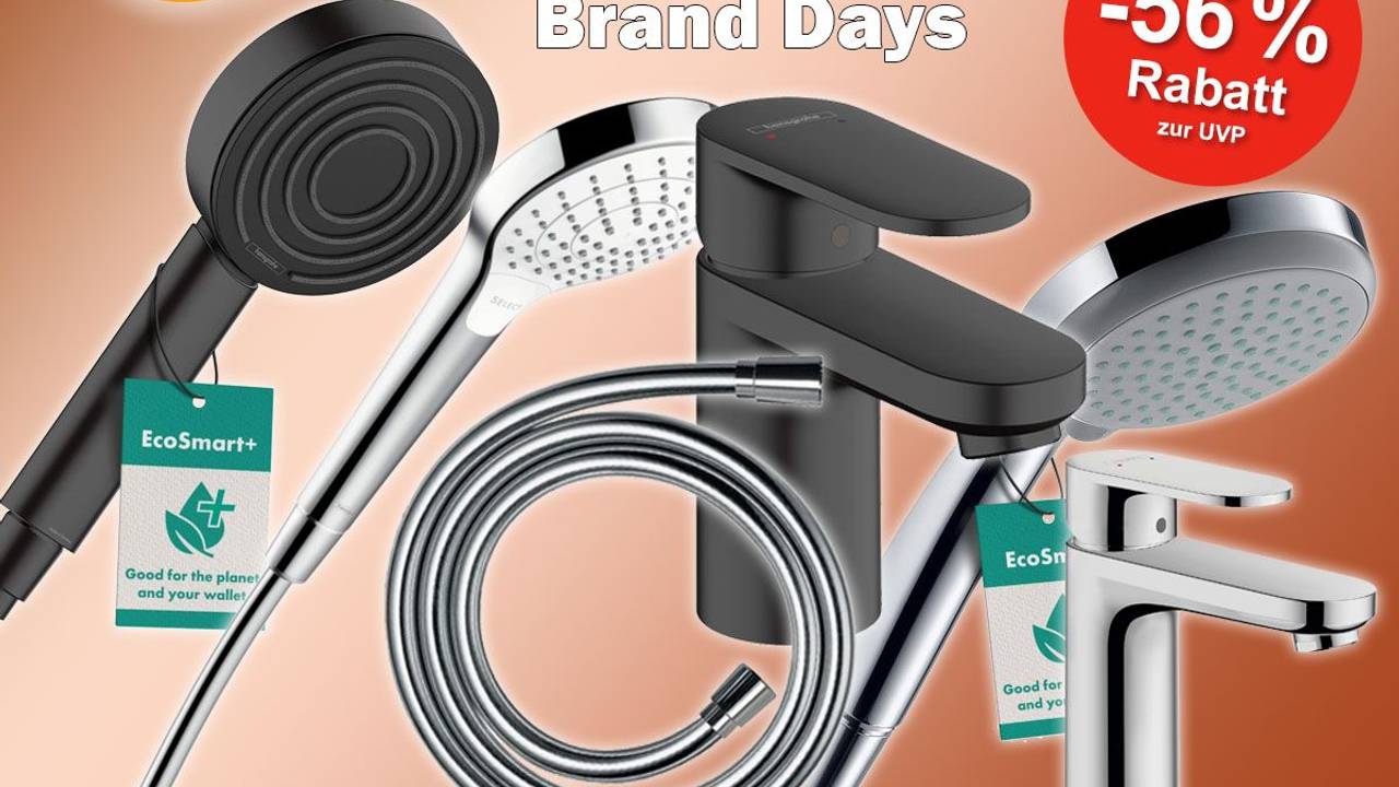 Hansgrohe wassersparende Duschköpfe, Küchen- und Bad-Armaturen, Wasserhahn und Duschschlauch