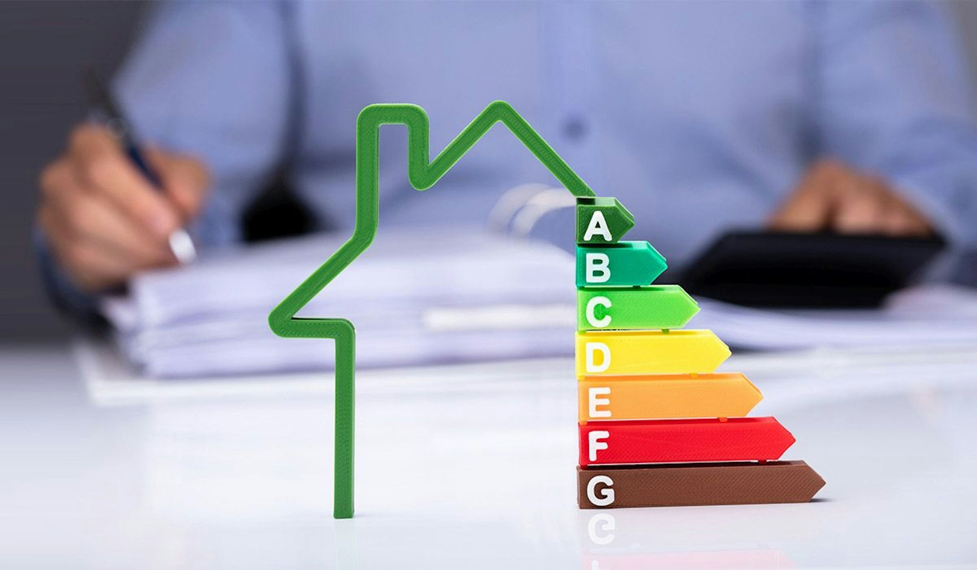 Energieeffizienz Klassen A - G mit Haus.