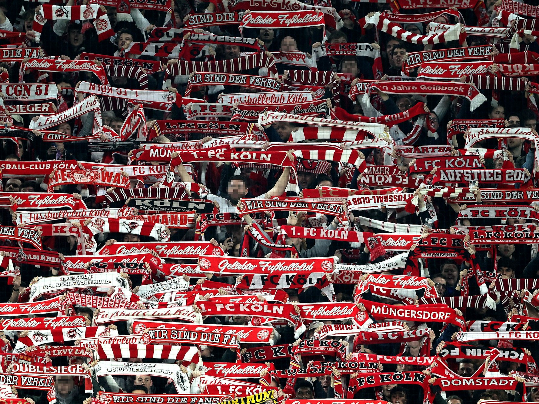 Die Fans des 1. FC Köln am 15. März 2024 im Spiel gegen RB Leipzig.