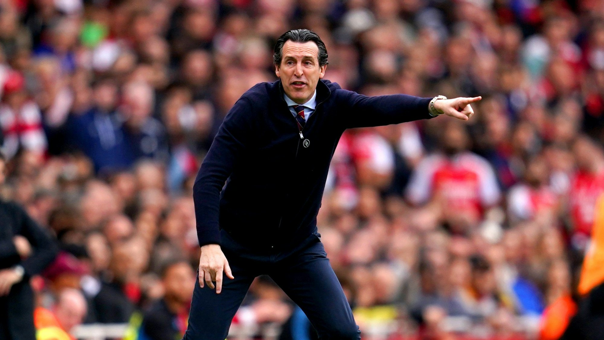 Unai Emery bei einem Spiel von Aston Villa.