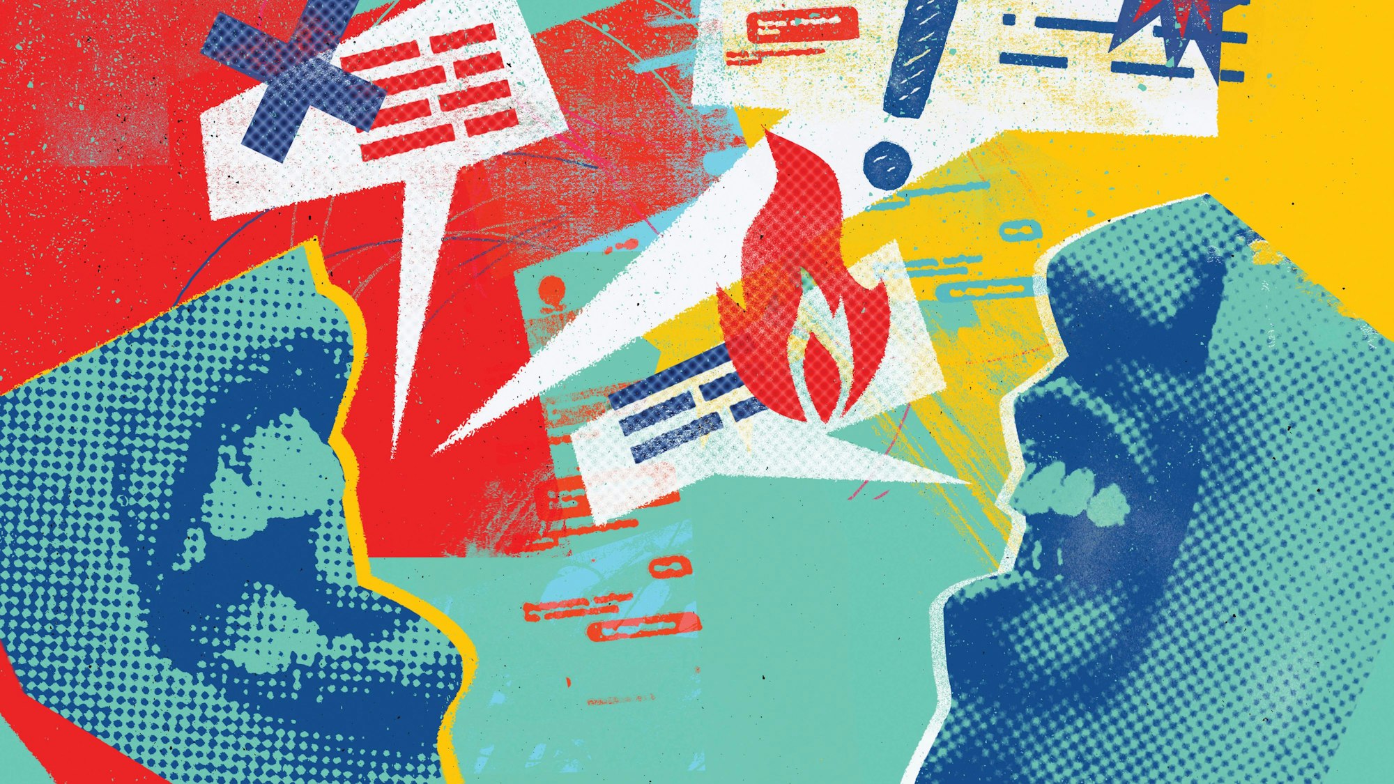 Ilustration zweier Münder