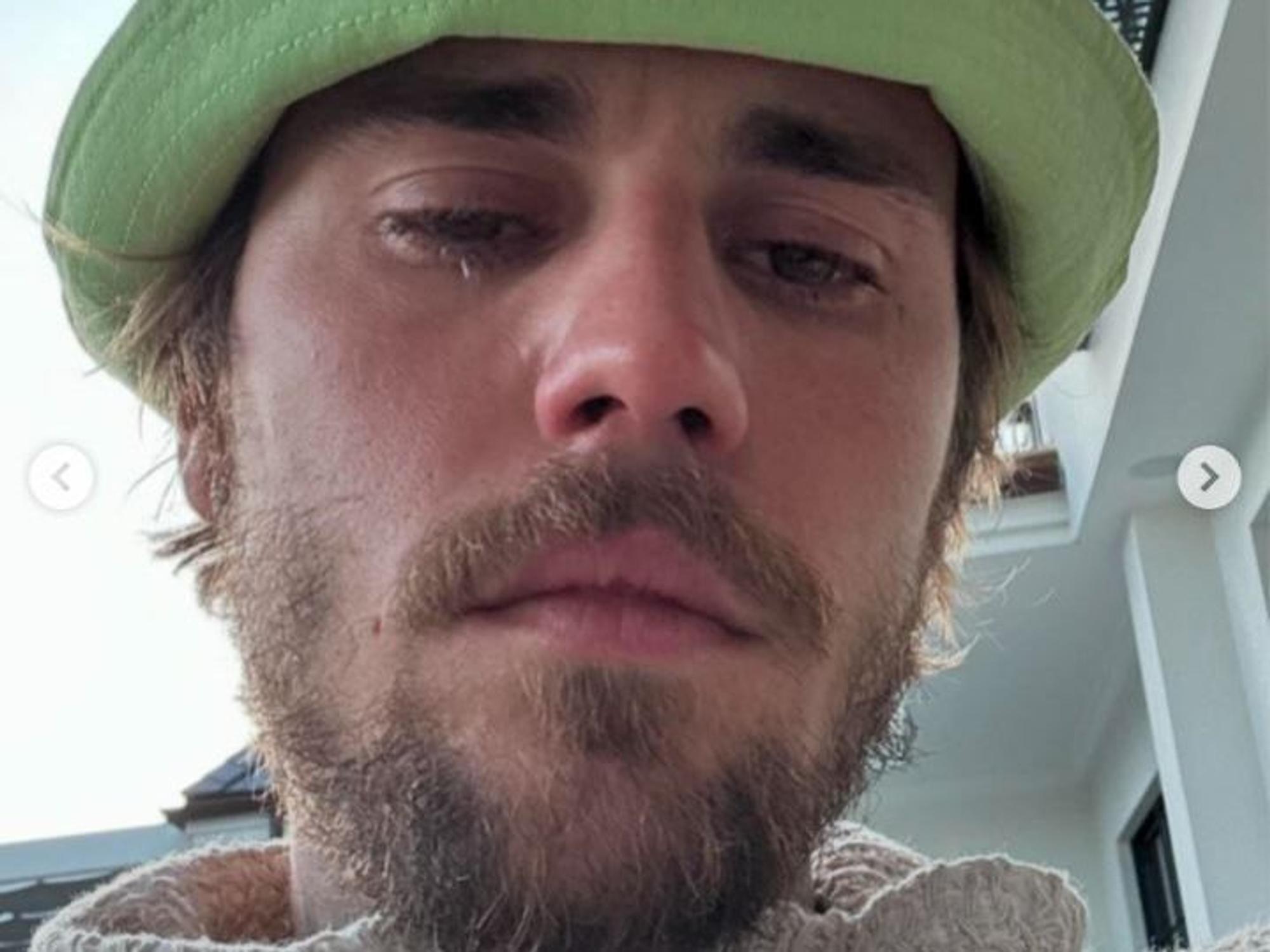 Der Sänger Justin Bieber postet am 27. April ein Selfie auf seinem Instagram-Account, das ihn mit Tränen in den Augen zeigt. Fans zeigten sich besorgt.