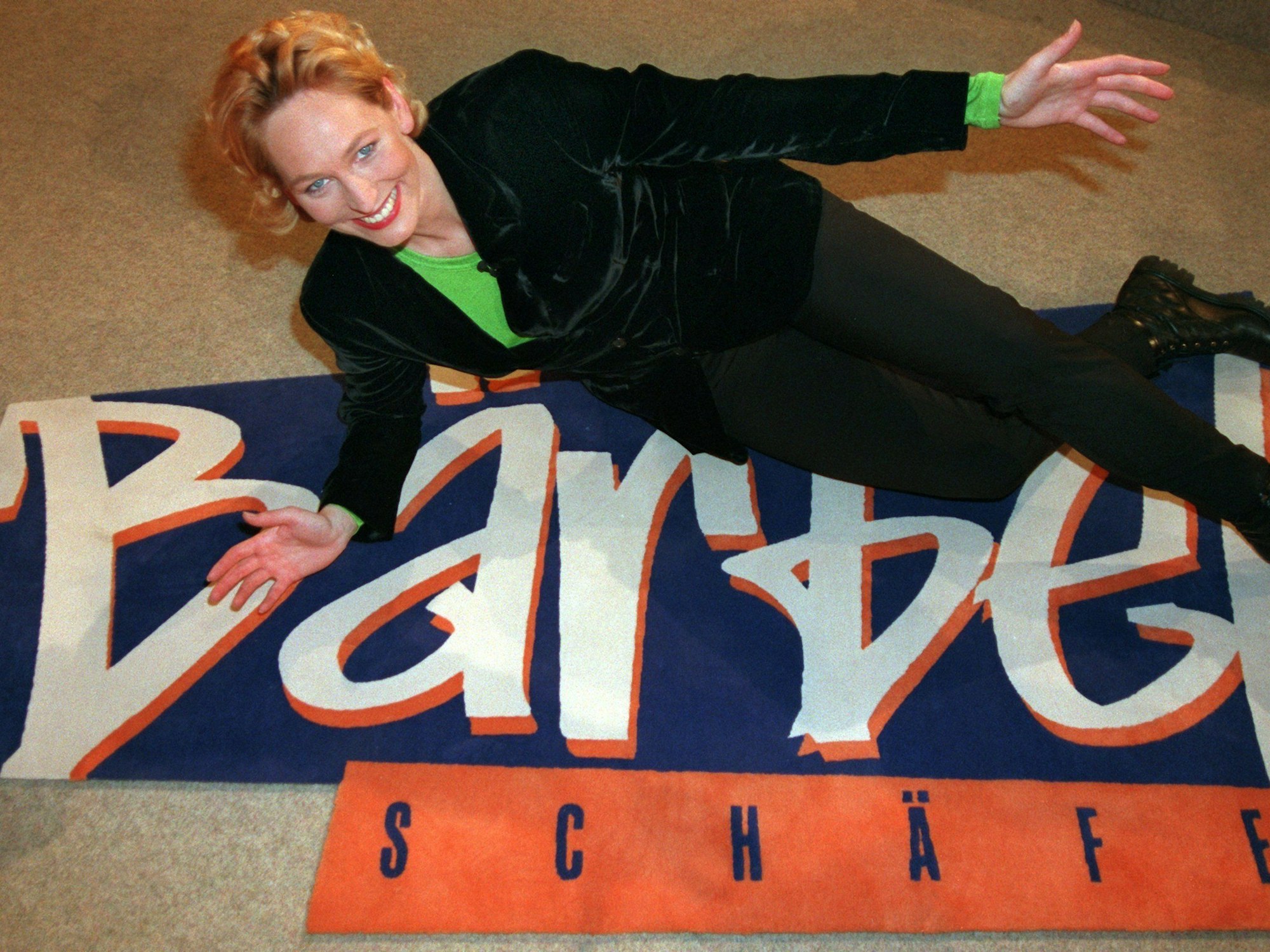 Fernsehmoderatorin Bärbel Schäfer auf einem undatierten Foto aus den 1990er Jahren