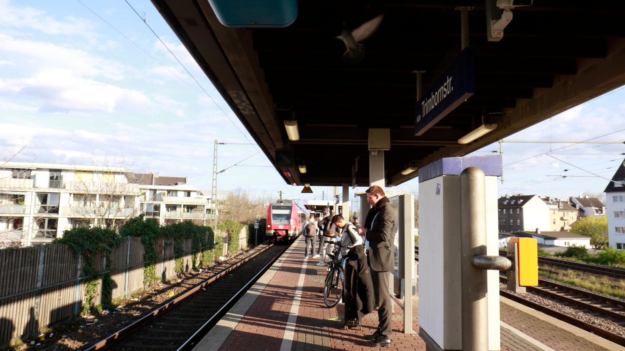Die Haltestelle Trimbornstraße am 19. März 2024