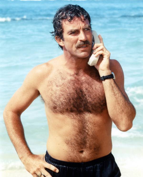 Tom Selleck als Thomas Magnum in einer Szene aus den 1980er Jahren