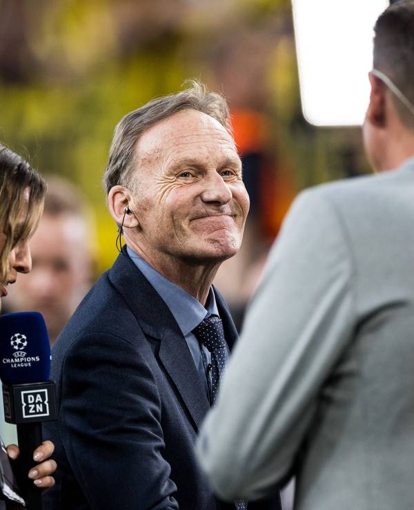 Hans-Joachim Watzke vor dem Halbfinale der Champions League zwischen Borussia Dortmund und Paris Saint-Germain im DAZN-Interview bei Laura Wontorra.