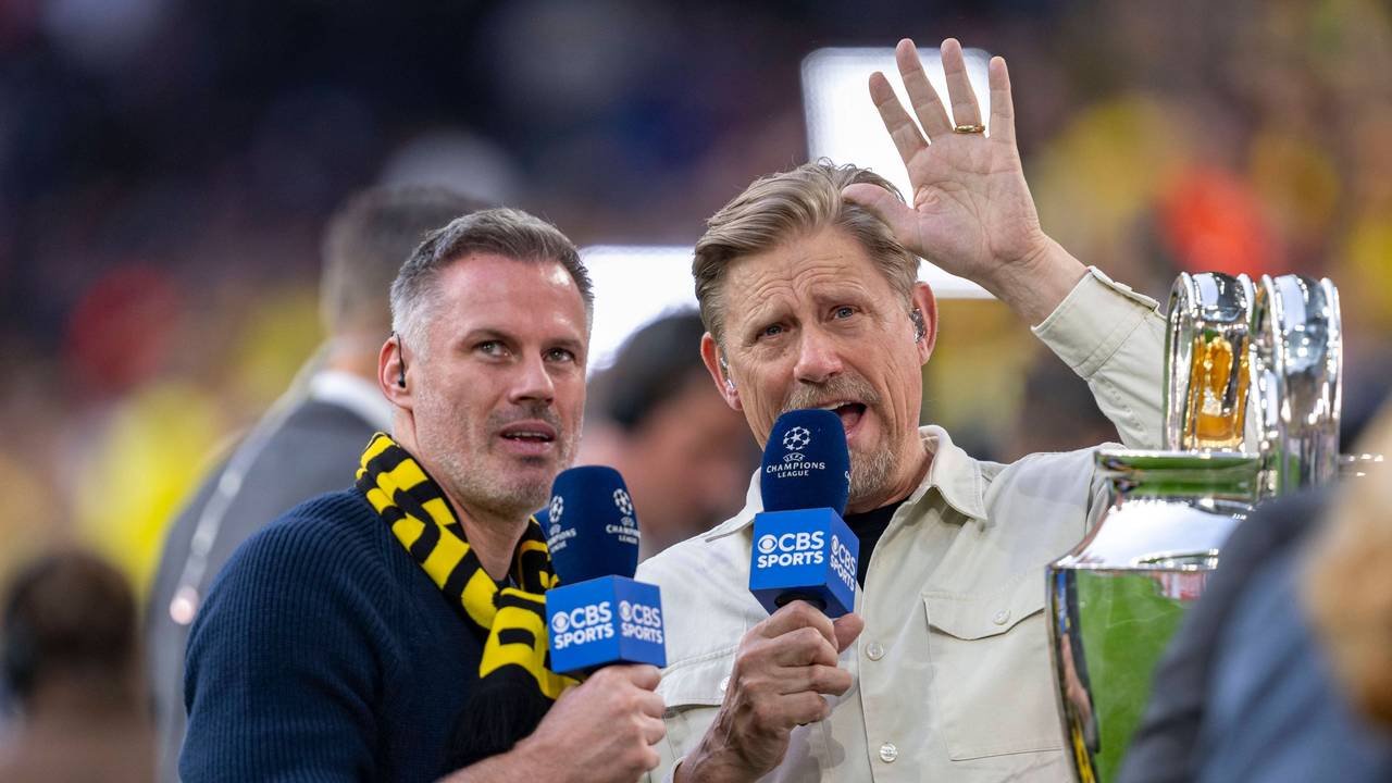 Jamie Carragher und Peter Schmeichel am Henkelpott.