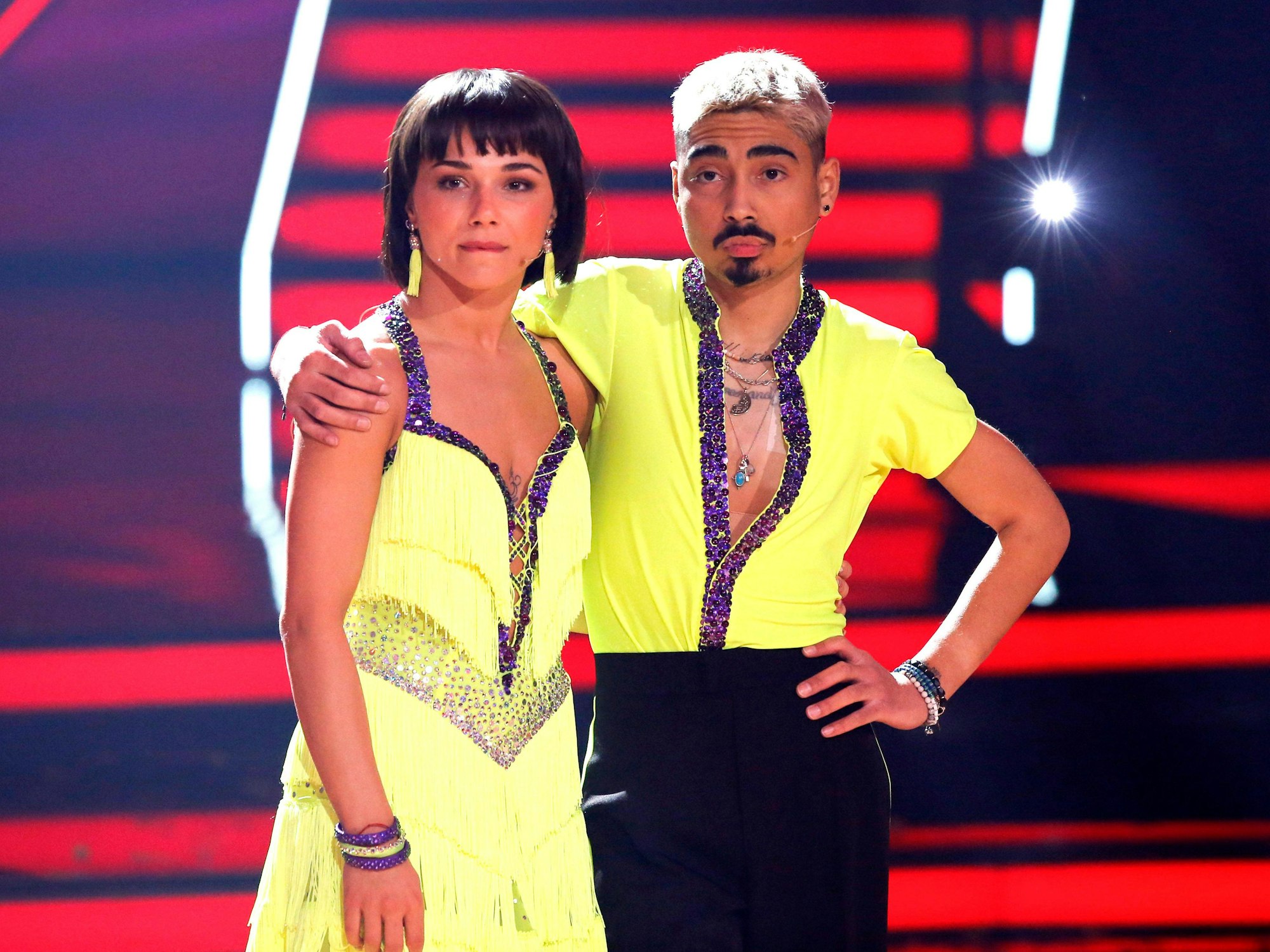 Tony Bauer mit Anastasia Stan am 19. April 2024 bei „Let’s Dance“.
