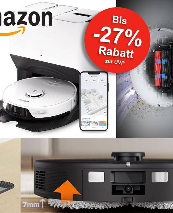 Aus dem Bild sind 2 Modelle von roborock zu sehen.