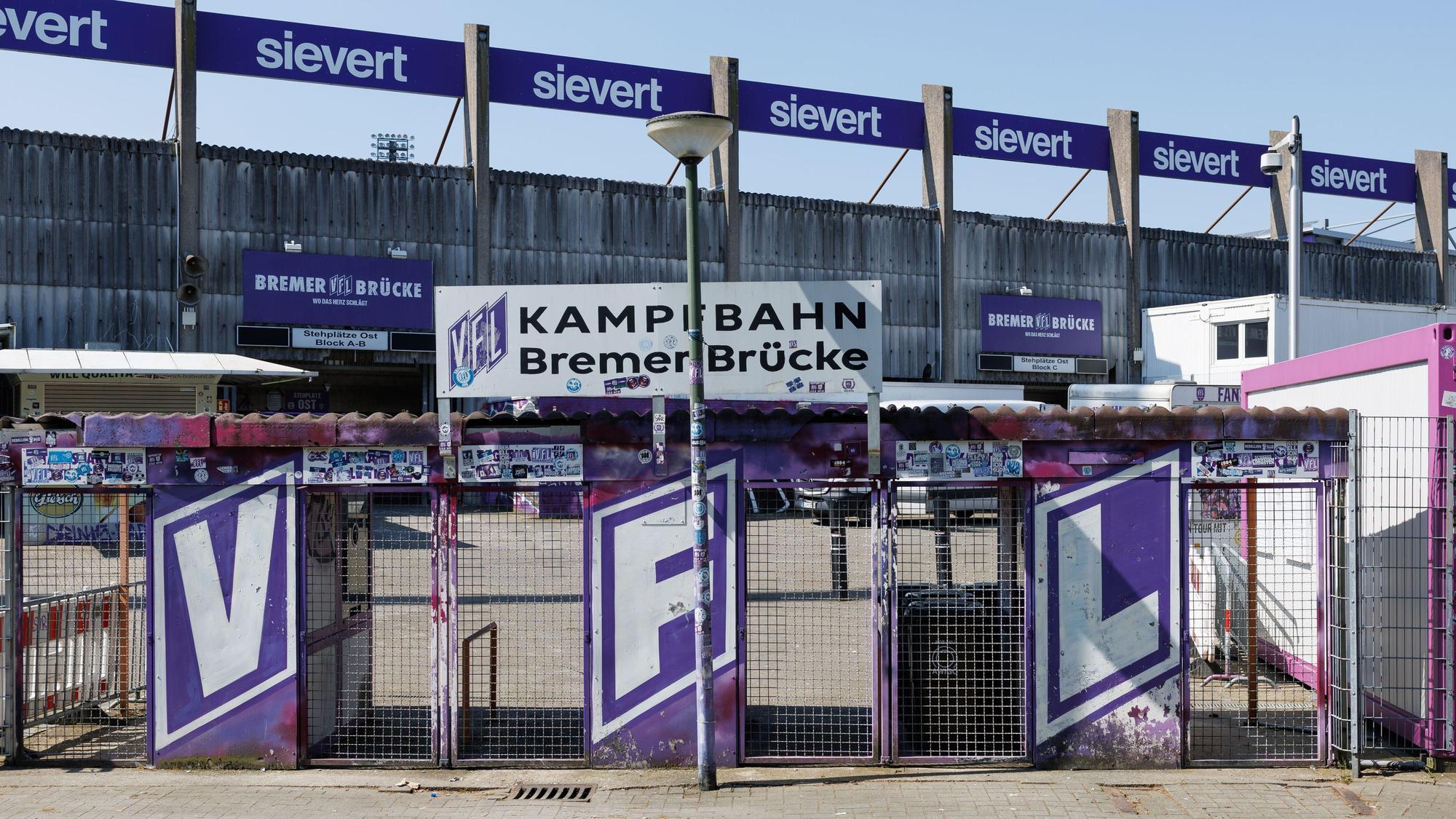 Einlass des Stadions in Osnabrück.