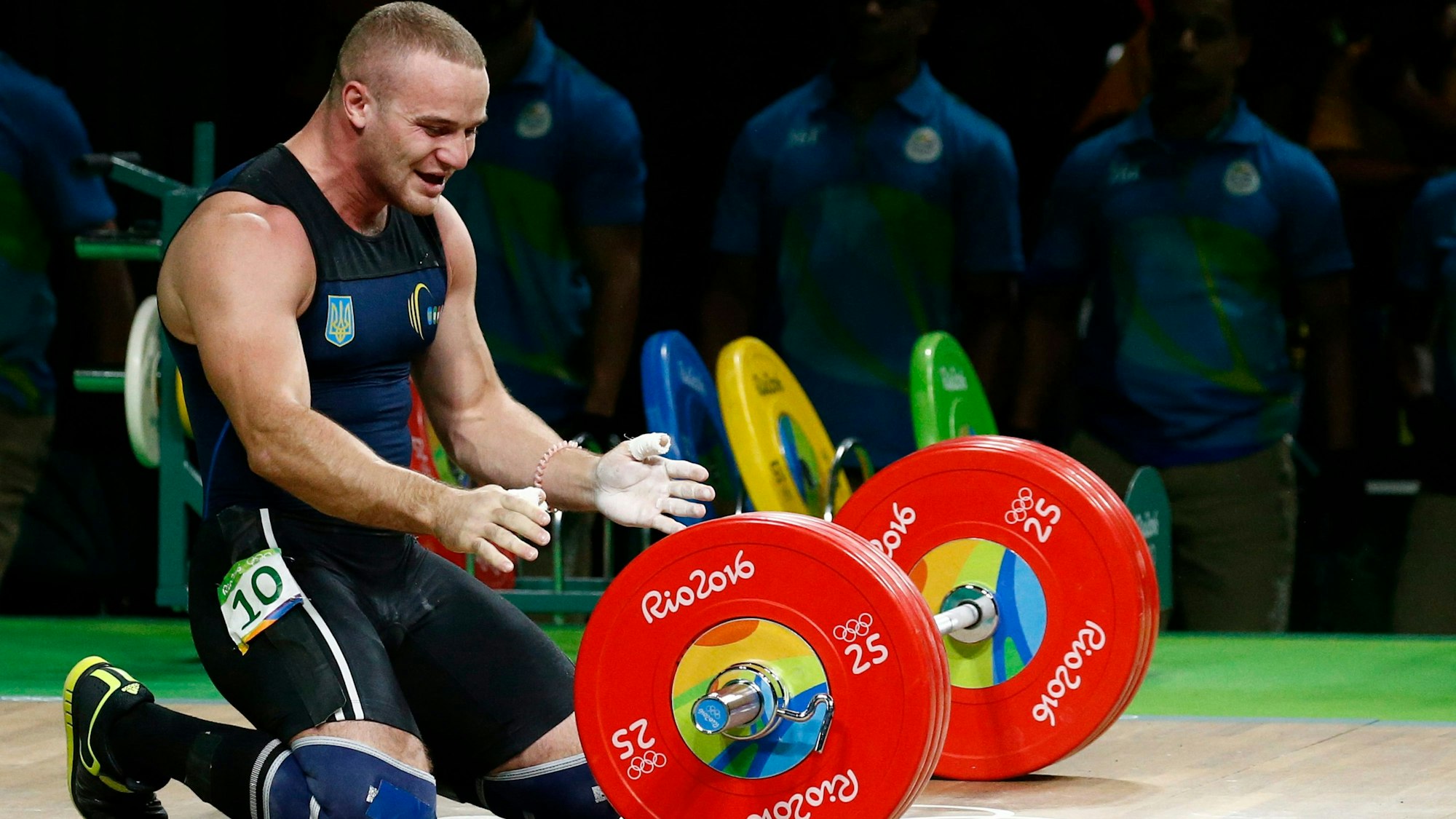 Der ukrainische Gewichtheber Olexander Pjeljeschenko (hier bei Olympia 2016) ist tot.